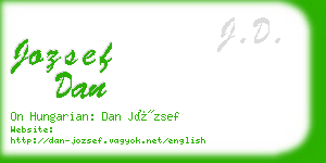jozsef dan business card